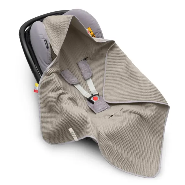 Manta de bebé Mikos con capucha MANTA DE IMPACTO para portabebé cochecito manta bebé
