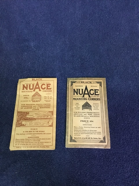 2 PAQUETES DE ESQUINA DE MONTAJE NUACE DE COLECCIÓN, TOTALMENTE NUEVOS para fotos/tarjetas