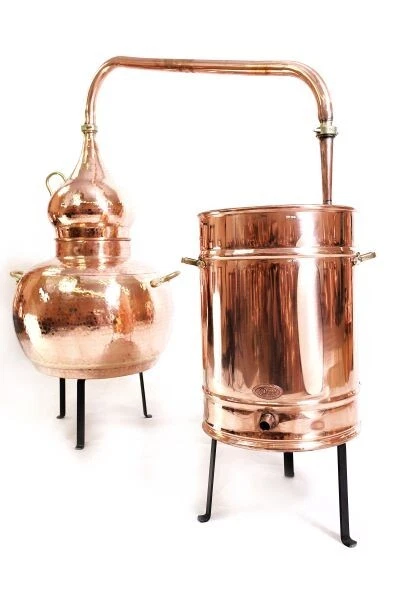 Alambic En Cuivre 20 Litres Avec Colonne - Fabrication 100% Portugal - Neuf