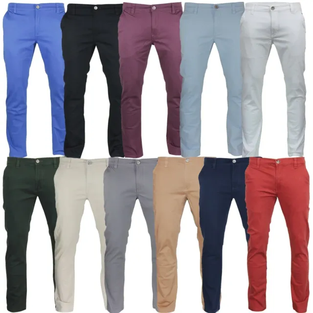 Men's Jack South Regular Fit Stretch Cotton Flat Front Chino Trouser From 32-40"