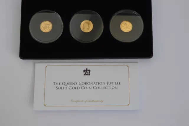 The Queen's Coronation Jubilee 2018 Solid Gold Coin Collection