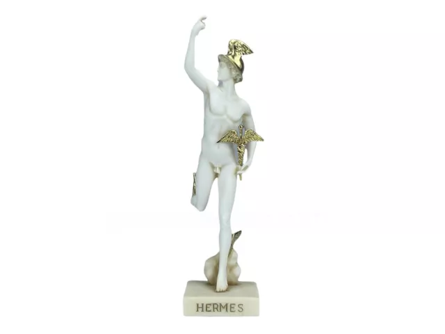 HERMES NAKED NUDE Male Figure Greek Olympian God Messenger Statue Sculpture PicClick UK