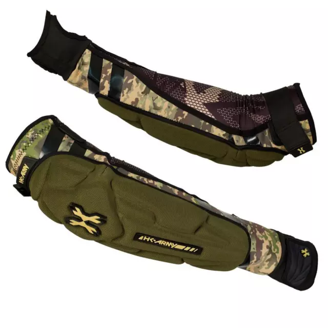 New HK Army Crash Arm Elbow / Forearm Protective Pads - Camo -  Large L