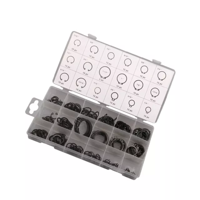 500Pcs M4-M28 Alloy Steel Circlip Snap Retaining Clip Rings Set