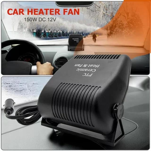 2in1 Auto Heizung Keramik Heizgebläse Defroster Demister Kühlgebläse 12V 150W DE