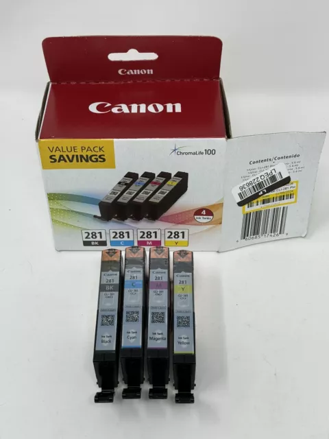 Canon Chromalife 100 Combo Pack 281 Cyan Magenta Yellow Black 1 Pk Ink Cartridge