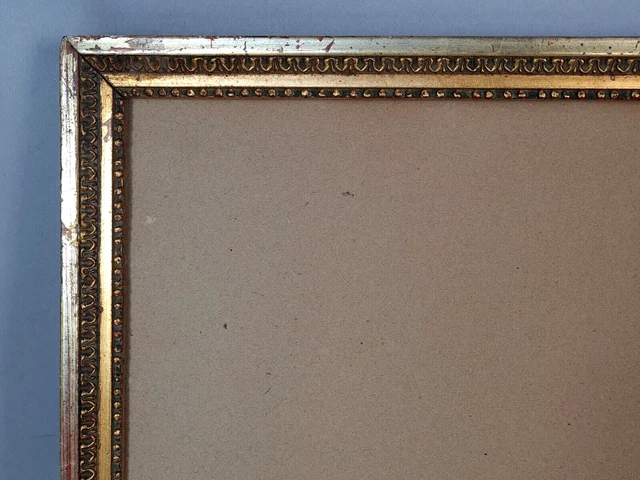 Cadre baguette bois doré XVIII e feuillure : 29,5 x 43 cm