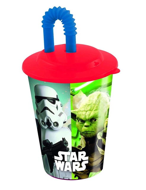Star Wars Storm Trooper Bicchiere Bambini con Coperchio, Nero, 475 cl No Brand