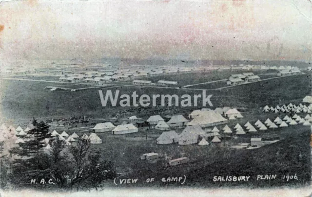 0062.  British Army Camp. Salisbury Plain, Wiltshire. 1906. Unposted.