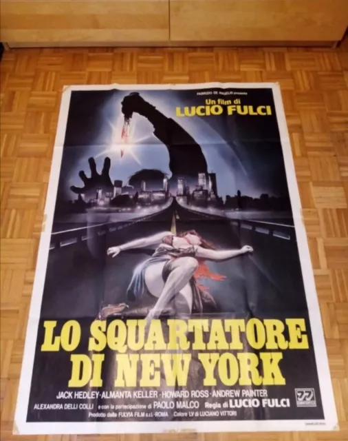 LO SQUARTATORE DI NEW YORK, manifesto originale 2f (100x140 cm), 1982, Lucio...