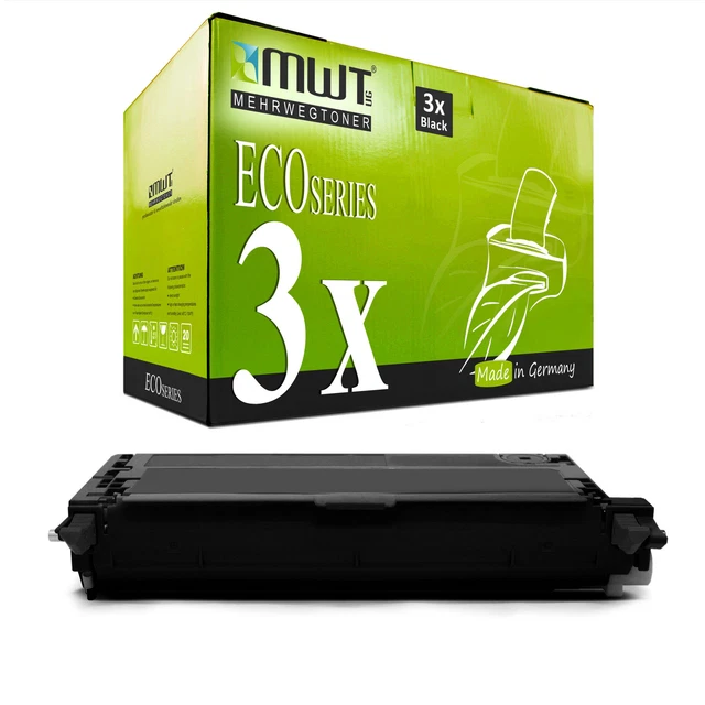 3x Eco Toner Black for Dell 3115-cn 3110-cn