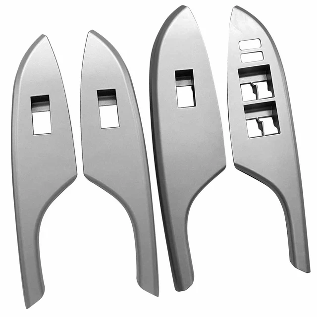 Car Front Rear Window Lift Switch Panel Trim Fit For Toyota Corolla 2009-2013