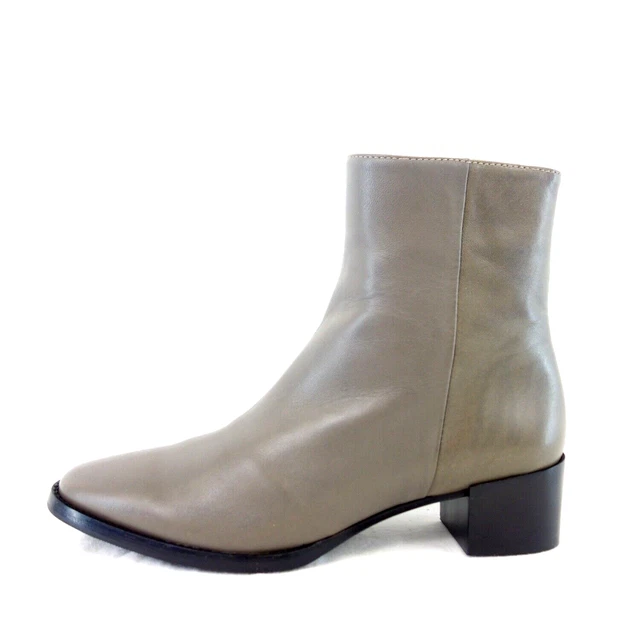 Gidigio Femmes Chaussures Boots Bottines Bottes Cuir Gris Taille 41,5 (42) Neuf