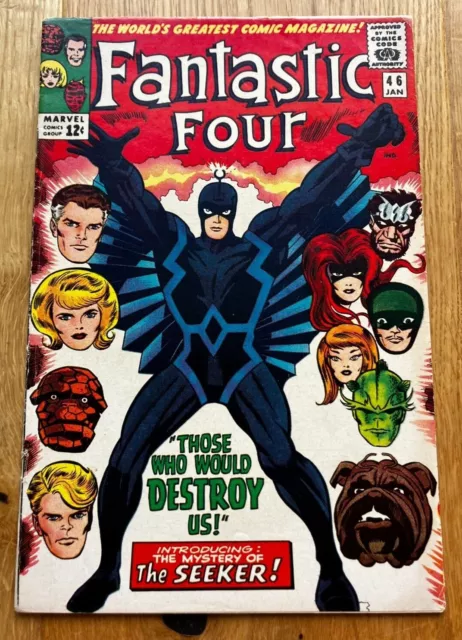 Fantastic Four #46 -F/VF  Marvel Comics - 1966 ** 1st app Black Bolt KEY