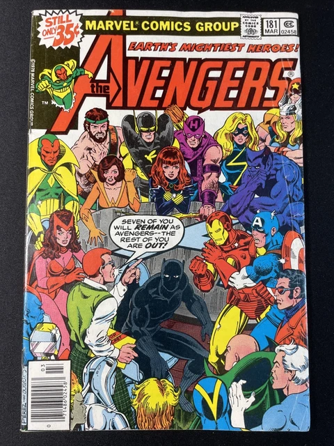 Avengers #181 Marvel Comics Bronze Age Comic 1st Print MCU Thor Hulk Very Good