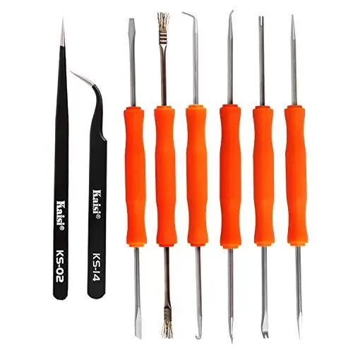 Kaisiking 6 Pcs Double Sided Soldering Assist Aid Repair Tool with 2 Precisio...