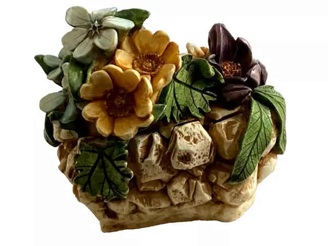 Lord Byron's Harmony Kingdom Garden ALPINE FLOWER Ladybug Sculpted BOX