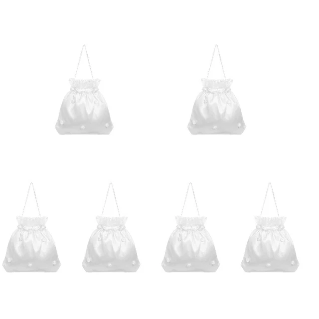 6x Dolly Bag Professional Satin Flower Dolly Bag for Party Home