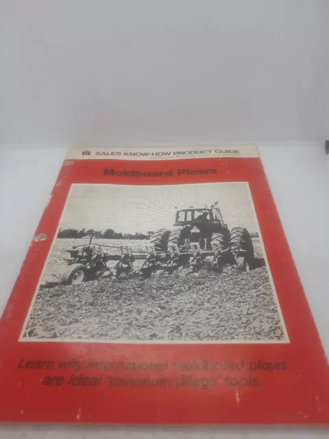 International Harvester Sales Know-How Product Guide Moldboard Plows