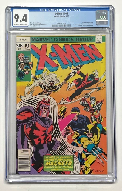 X-Men 104 (CGC 9.4) 1st Starjammers cameo - Marvel Comics 1977