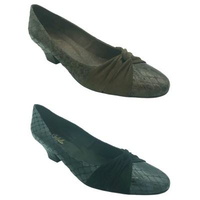 CEFALU Donna Tacco Basso Mocassini Pelle Elegante Smart Casual Stampa Formale 