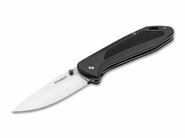 Magnum Advance Checkering Black Pocket Knife