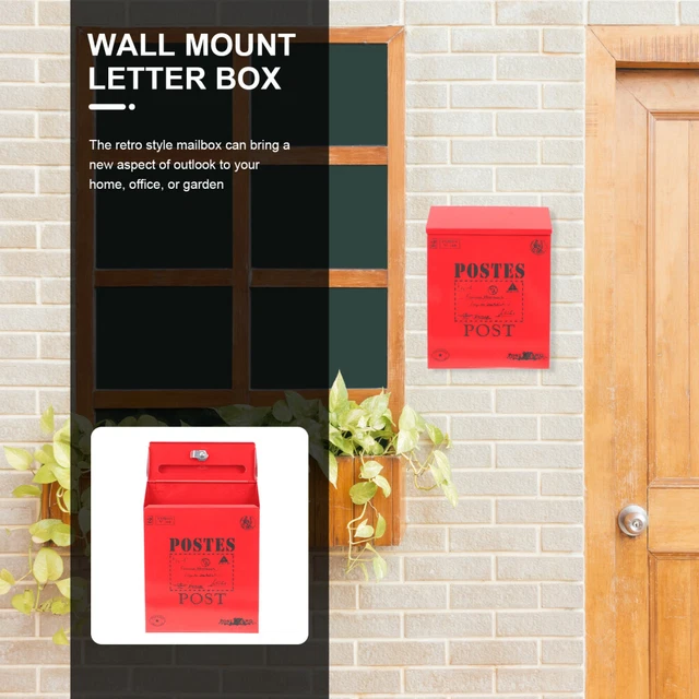 Suggestion Box Wall Mounted Drop Box Wall Letter Box Office Mailboxes Decorate 4