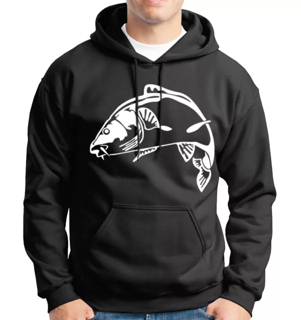 Men's KOI Fishing Carp Fishermen Angling Hood Top Birthday Christmas Gift Hoodie