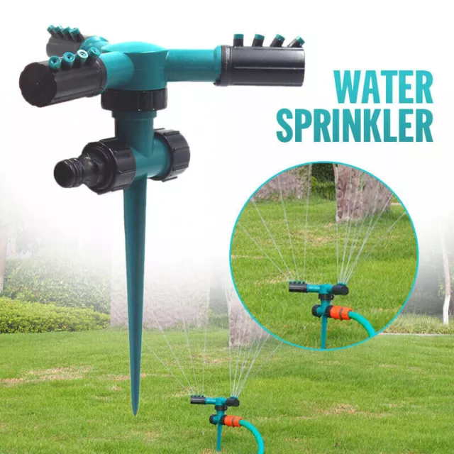 360° Rotating Lawn Sprinkler Automatic Garden Water Sprinklers Irrigation LF#7H