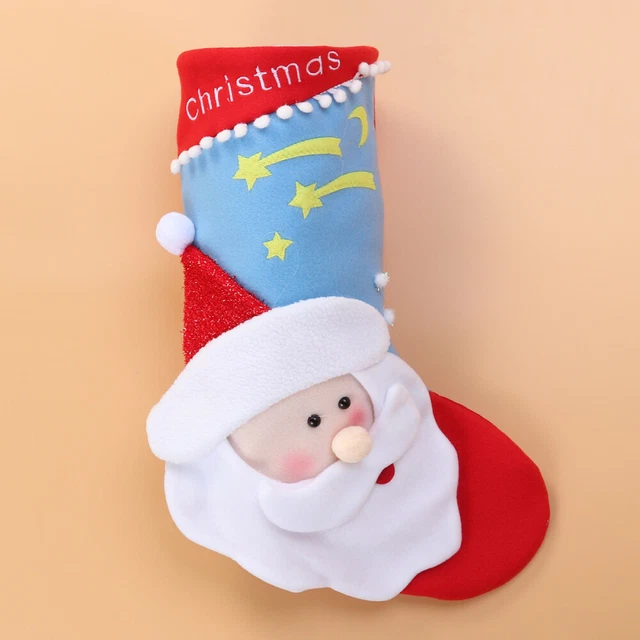 Regalo de Navidad Candy Calcetines Soporte Treat Bag Goodie Bag Decoración de mesa Consagración