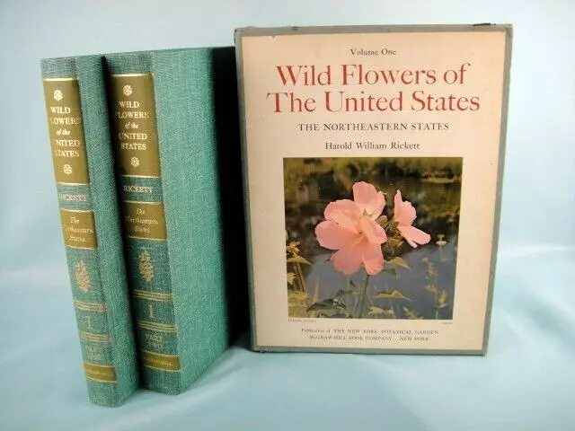 1st Edition Harold William Rickett The Wildflowers of the United States Vol 1 &2