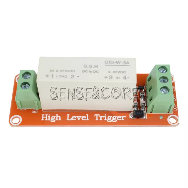 1 Channel SSR Solid State Relay High-low Trigger 5A 3-32V For R3