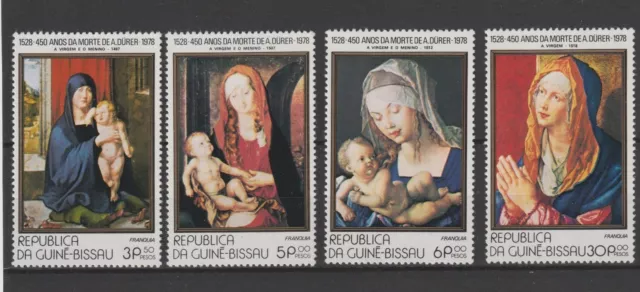1978 Guine' Bissau  Quadri Durer 4 Val. N°82/85 Mnh Mf120047