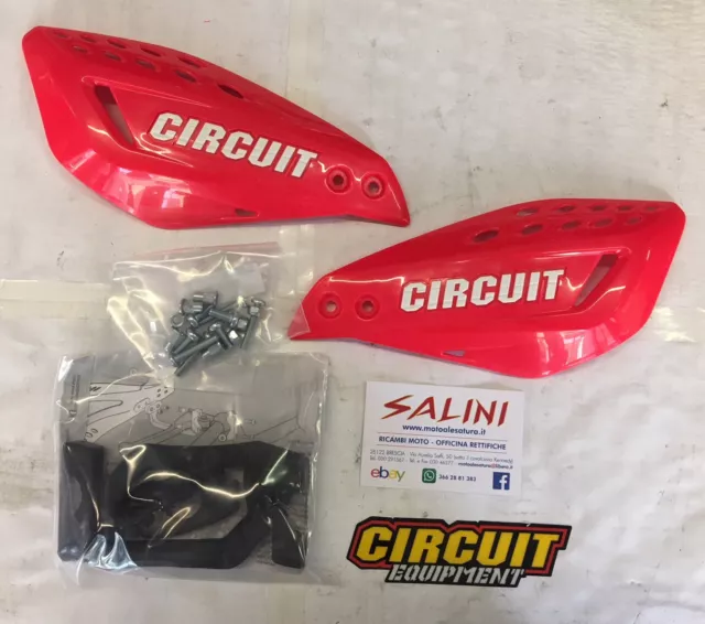 Coppia Paramani VECTOR CIRCUIT Rosso Motard Cross Quad Enduro