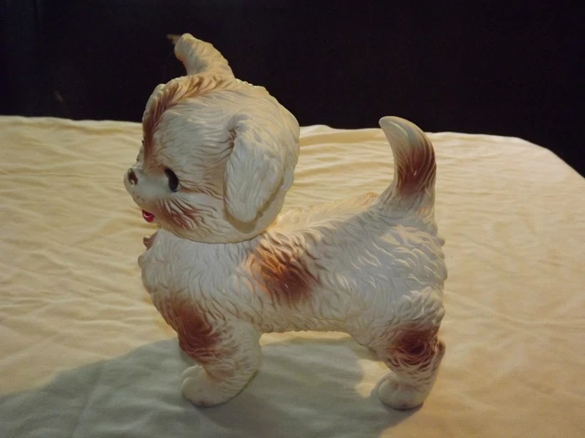Vintage 1960S  Edward Mobley Co Arrow Rubber & Plastic Squeak Toy Dog