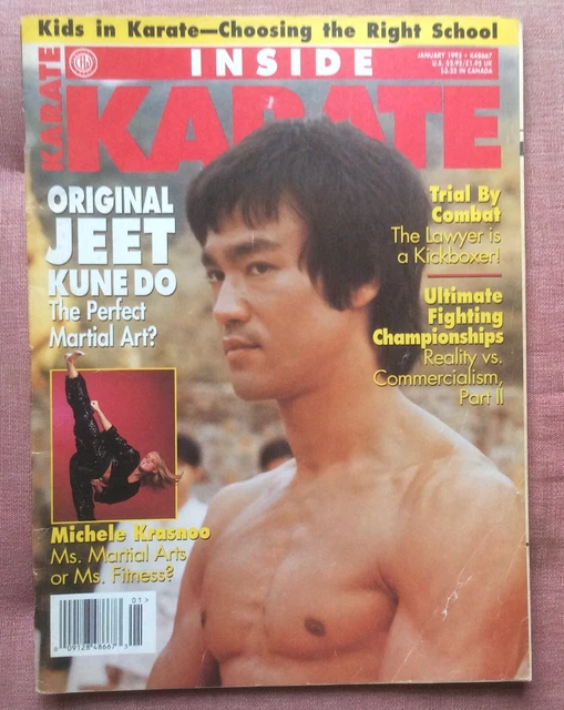BRUCE LEE INSIDE Karate magazine Jan 1995 RARE Enter the Dragon cover £ 
