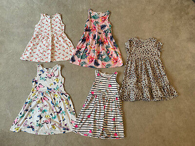 girls h&m primark f&f summer dress bundle 4-6 years