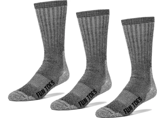 FUN TOES 80% Premium Merino Wool Socks Thermal Insulated - For the whole family