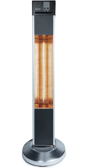 KORONA ELECTRIC Outdoor Stand-Heizstrahler 60000 Timer 2000 Watt Carbon NEU