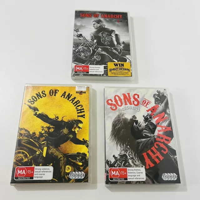 Sons Of Anarchy Tv Series 1-3 Season 1 2 3 Region 4 Genuine DVD Show