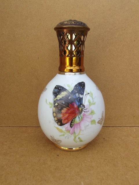 Lampe Berger porcelaine vintage Tharaud Limoges - Décoration