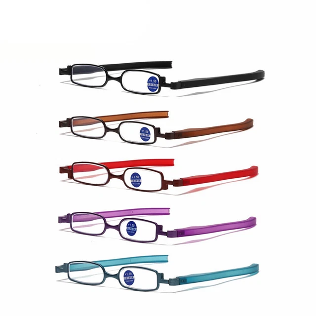 Blue Light Blocking Ultra-Thin Reading Glasses Frame Resin Foldable 1.00 ~ 3.50
