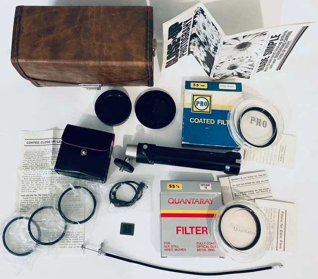 Small Camera Bag Photo Items Coated Close-Up Lens Filter Instruct. More UNTESTED