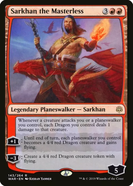 Sarkhan the Masterless War of the Spark     Mtg Magic English NM