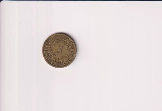 Deutsches Reich, 5 Rentenpfennig 1924 A