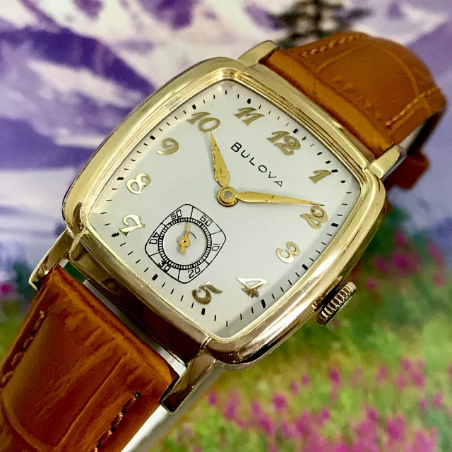Vintage 1959 Man’s BULOVA Stunning Fancy Case , Fully Serviced & WARRANTY