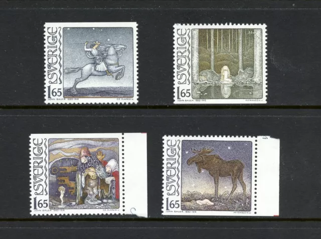 R3381 Sweden 1982 John Bauer fairytale illustrations 4v. MNH