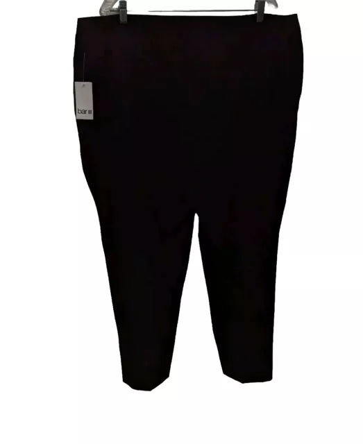 NWT BAR III Womens 22W Plus Size Black Dress Pants Straight Leg sk2 $39 ...