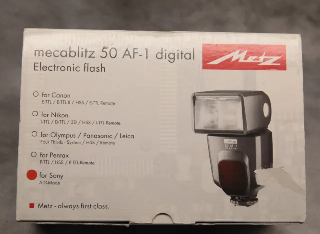 Flash for Sony Minolta-Metz Mecablitz 50 AF-1 Digital for Sony Minolta