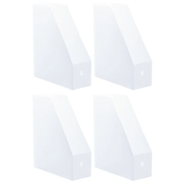 4 pcs Desktop Bookends File Storage Shelf Magazine Sorter Desktop File Organizer